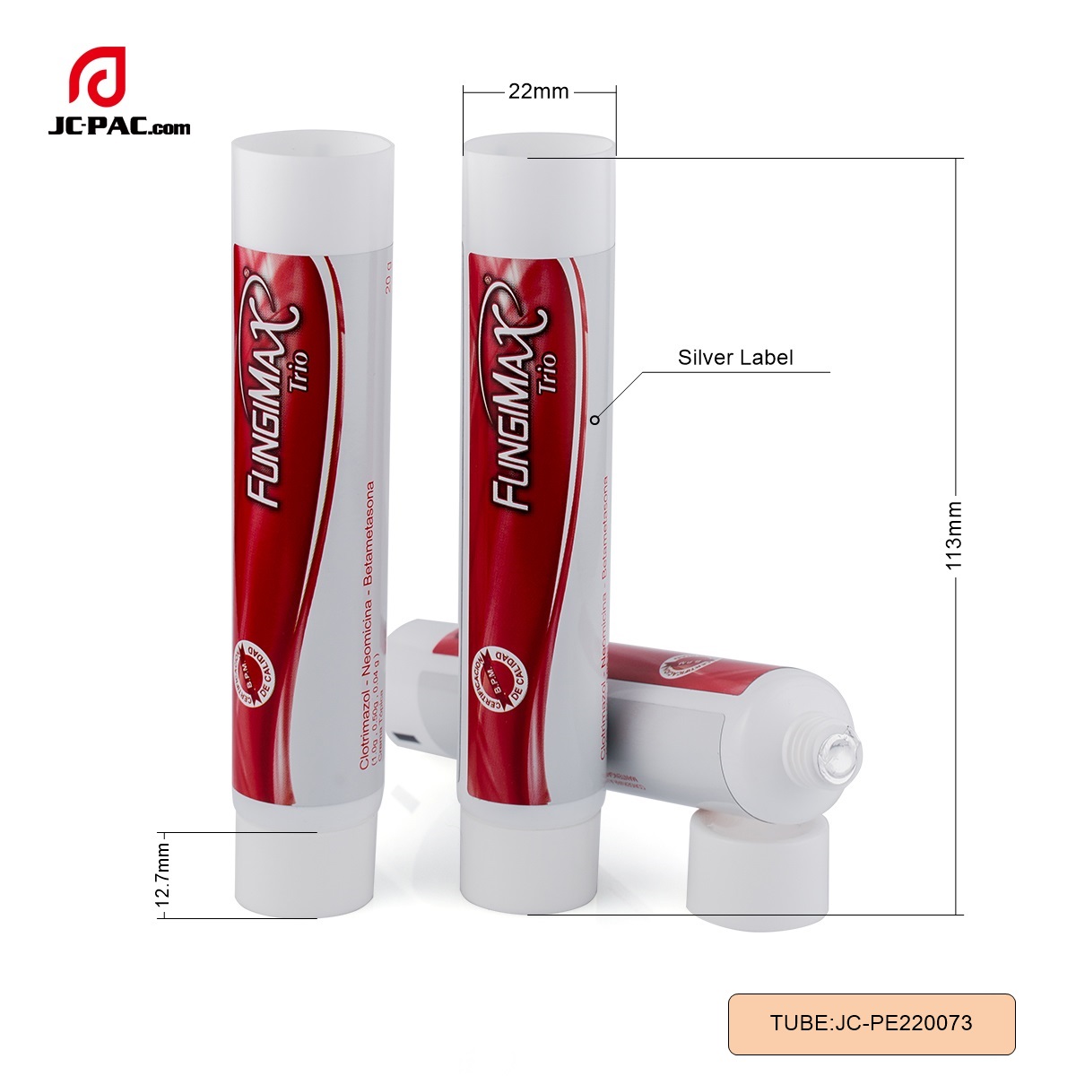 PE220073 30ml Empty Soft Tube with Label Printing, packaging cosmetic tube 