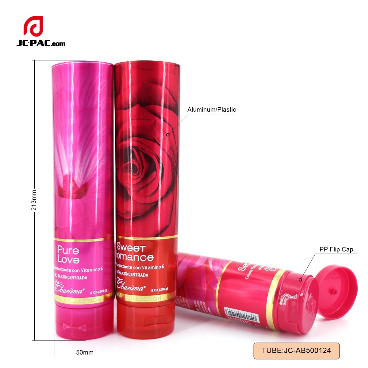 AB500124 250ml Custom Design Shower Gel Laminate Tube  , Cosmetic Tube ,Aluminum Plastic Tube
