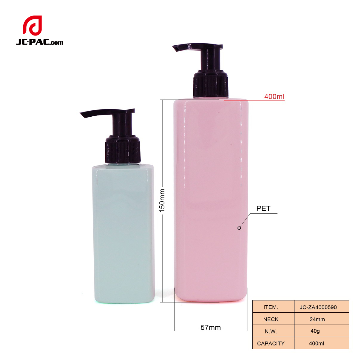 ZA4000590 400ml Shampoo Bottle, Custom design Body Lotion bottle, Plastic bottle