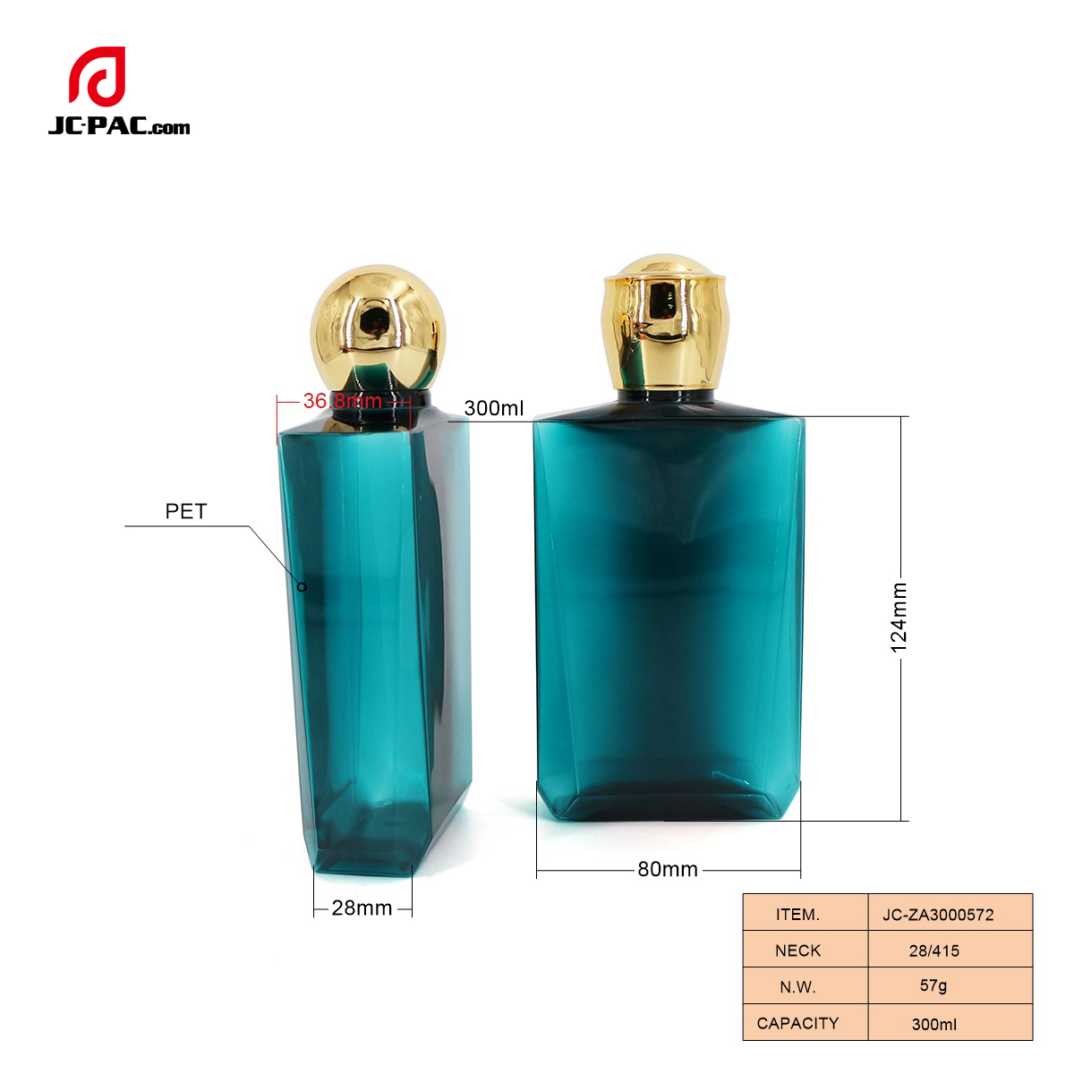 ZA3000572 300ml High Grade Cosmetic Packaging Bottle, Empty Lotion Bottle,Cleansing Oil Bottle, Custom Design Plastic Bottle