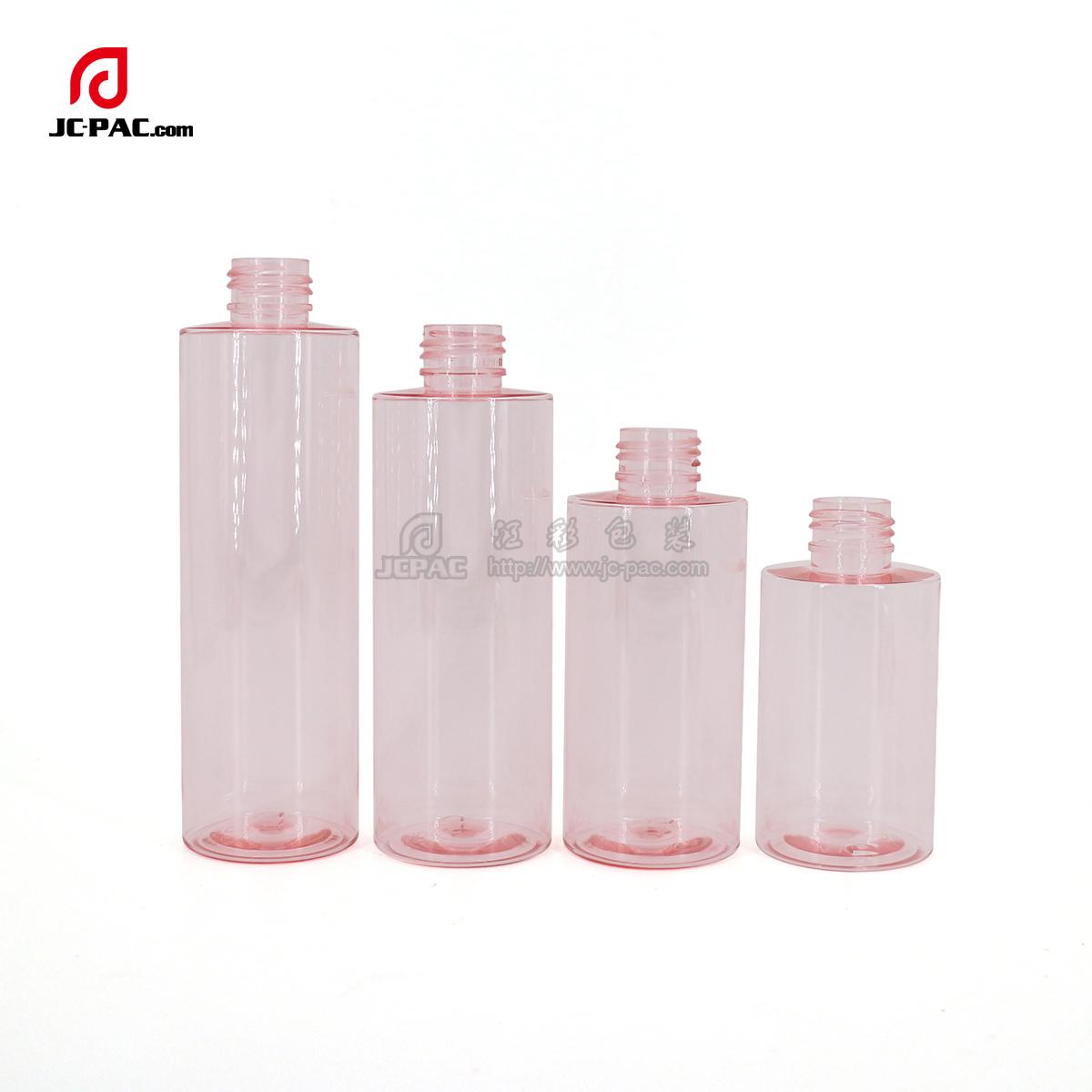 ZA2400595, ZA2000596, ZA1500597, ZA1200598  Round PET bottle Packaging Set,  Customized Design Bottle, Cosmetic Bottle, Lotion Bottle, Mist Sprayer Bottle